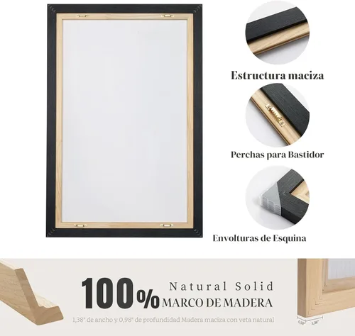 Miniatura 6 de Arte de pared abstracto de paisaje natural enmarcado grande para sala de estar, juego de 3 impresiones en lienzo modernas, pinturas para paredes