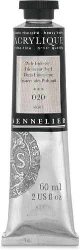 Miniatura 112 de Sennelier Acrílico para artistas extrafinos, 2.0 fl oz, luz verde cromo S3
