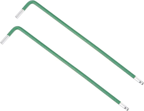 Miniatura 10 de uxcell Llave hexagonal de extremo de bola de 0.059 in, herramienta de reparación de acero S2 en forma de L brazo largo 2 piezas