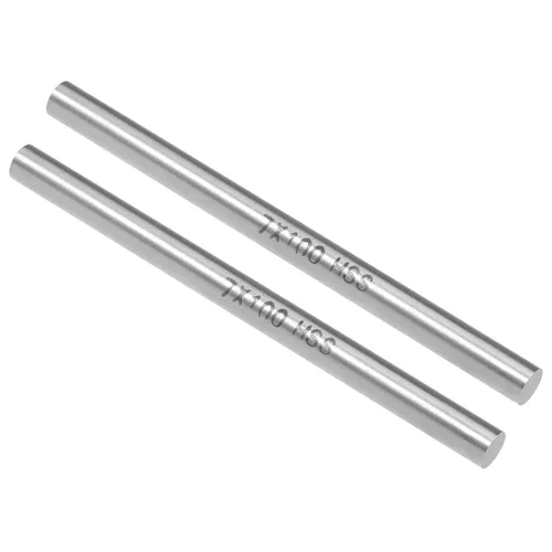 Miniatura 9 de uxcell 2 piezas varillas redondas de acero, 10 mm x 60 mm de acero de alta velocidad (HSS) Barra de torno herramienta, para eje, engranaje, taladro
