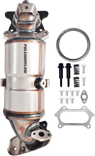 Miniatura 8 de Catalizador compatible con Honda Civic LX/CX/DX/HX/GX 1996 1997 1998 1999 2000 Honda Civic Del Sol S 1.6L l4 de alto rendimiento (compatible con EPA)