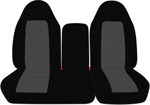 Miniatura 14 de Funda para asientos y apoya brazos de camiones, asiento delantero dividido 60/40 con apertura en el medio, para camión 1997-2000 Ford F-150, de 21