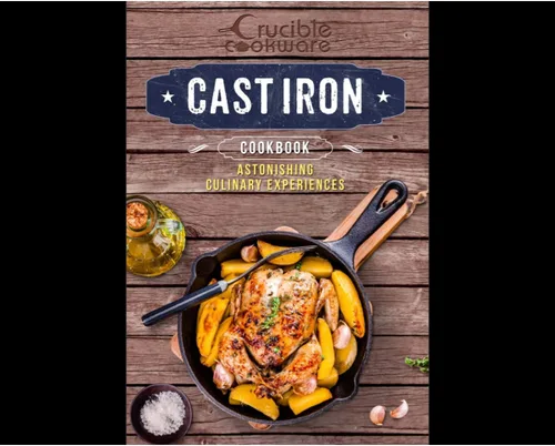 Miniatura 7 de Crucible Cookware Juego de sartén de hierro fundido de 12 pulgadas (pre-sazonado), incluye soportes grandes y de silicona para mango caliente Uso