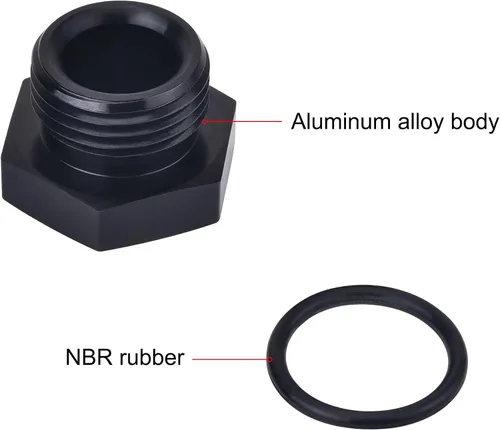 Miniatura 4 de EVIL ENERGY 3AN Tapa de bloqueo ORB Adaptador de acoplamiento de tapón macho de aluminio