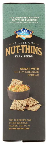 Miniatura 3 de Blue Diamond Nut-Thins Artisan Nut-Thins, semillas de lino 4.25 onzas (paquete de 2)