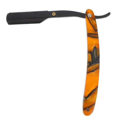Healifty Elegante peluquero plegable para hombre, herramienta de afeitar de metal vintage, moldeador de pelo fácil de viajar, sin cuchilla para