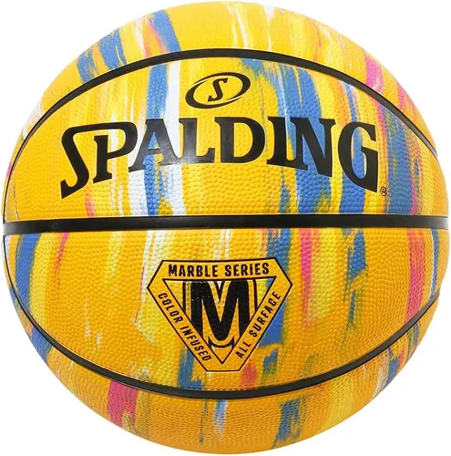 Miniatura 7 de Spalding Baloncesto Basic No. 7 - Mármol de goma Azul