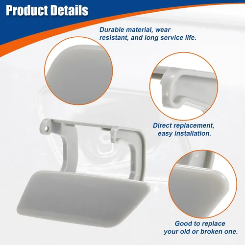Miniatura 3 de uxcell 1 Uds. Cubierta de boquilla de pulverización para lavadora de faros delanteros izquierdos No.A1648600908 para Mercedes ML Clase W164 ML350