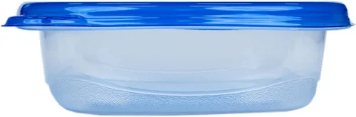 Miniatura 5 de Glad GladWare Entree - Recipientes de almacenamiento de alimentos con tapas, plástico cuadrado mediano sin BPA para preparación de comidas