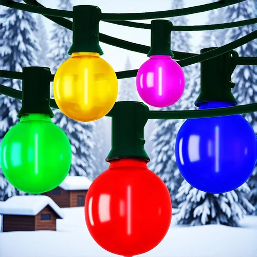 Miniatura 10 de Guirnalda de luces LED G40 para exteriores de 25 pies, luces de Navidad con forma de globo esmerilado con 27 (2 de repuesto) bombillas redondas