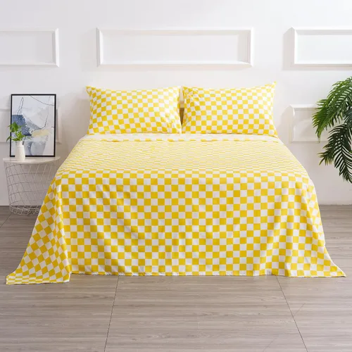 Miniatura 34 de Juego de sábanas de cama de 4 piezas - Tamaño completo - Juego de sábanas de cama de microfibra suave y duradera, bolsillo profundo, resistente a