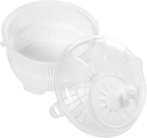 Miniatura 2 de Mabel Home Molinillo de ensalada, lanzador de ensalada y batidora, 5,5 cuartos de galón, cortador de verduras - EXTRA Sal & Pepper Shaker inc. Blanco