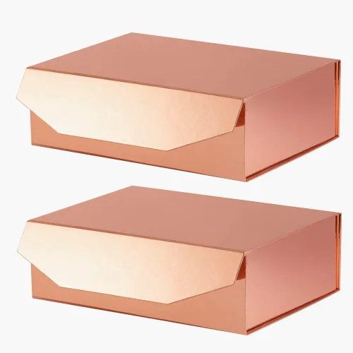 Miniatura 13 de 5 cajas de regalo rosa con cinta de 9.5 x 7 x 4 pulgadas, caja de regalo resistente con tapa para embalaje de regalo, cajas de almacenamiento