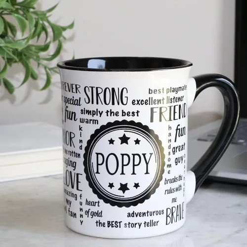 Miniatura 6 de Cottage Creek Tazas de café de cerámica Taza grande de amapola de 16 onzas Regalo ideal para abuelo, papá y papá para el día del padre