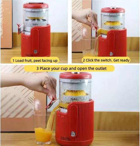 Miniatura 4 de Portable Electric Citrus Juicer, Efficient Extraction for Oranges Lemons Limes, Hands-Free One-Touch Operation, USB Rechargeable & Easy Clean, Mini