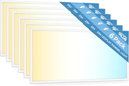 Miniatura 4 de Panel plano de luz LED de 2x4 pies, 5 CCT 3K 3.5K 4K 5K 6.5K, 40-72W, luces de techo suspendido empotradas regulables