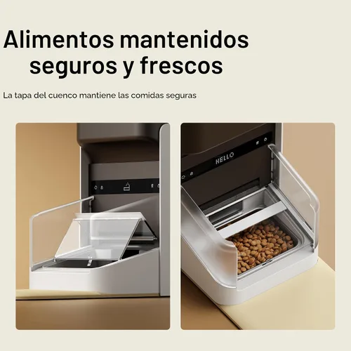 Miniatura 9 de PETLIBRO Alimentador automático RFID para gatos, comidas personalizadas activadas con etiqueta de collar, dispensador de comida programable Wi-Fi 5G