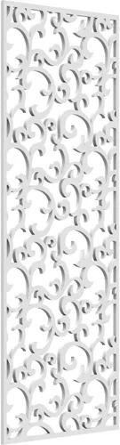 Miniatura 102 de Wheatland Paneles de pared decorativos de madera con calado, 9 3/8 pulgadas de ancho x 24 3/8 pulgadas de alto x 1/4 de alto, nogal