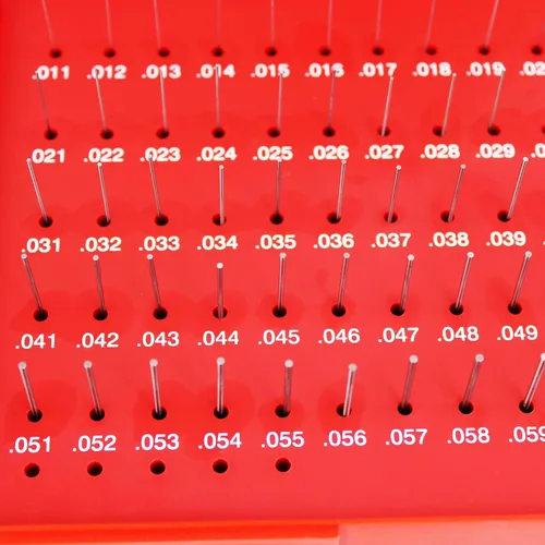 Miniatura 4 de HFS(R) Juego de calibradores de pernos de acero Minus con estuche 50 piezas (0,011-0,060")