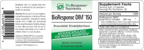 Miniatura 2 de BioResponse DIM 150-150mg x 60 cápsulas