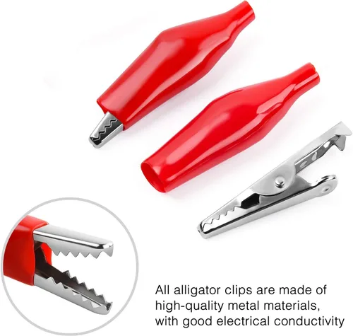 Miniatura 5 de Nilight - 50052R 60pcs Metal Alligator Clip Clamp Surtido de Cable de Prueba Eléctrica Abrazadera de Batería Conector de cocodrilo Conector Surtido
