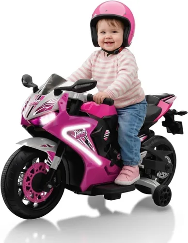Miniatura 9 de Kid Trax Motocicleta eléctrica con luz de 6 V para niños pequeños, bicicleta para niños pequeños, juguetes para interiores y exteriores, duradera