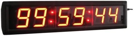 Reloj digital montado en la pared con temporizador de cuenta regresiva LED de 2,3 pulgadas por control remoto IR
