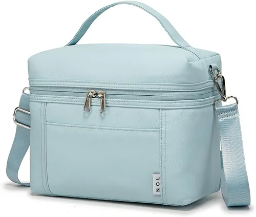 Miniatura 48 de NOL Natural Organic Lifestyle - Loncheras aisladas para mujer, bolsa enfriadora, ligera, de nailon, impermeable, para el trabajo