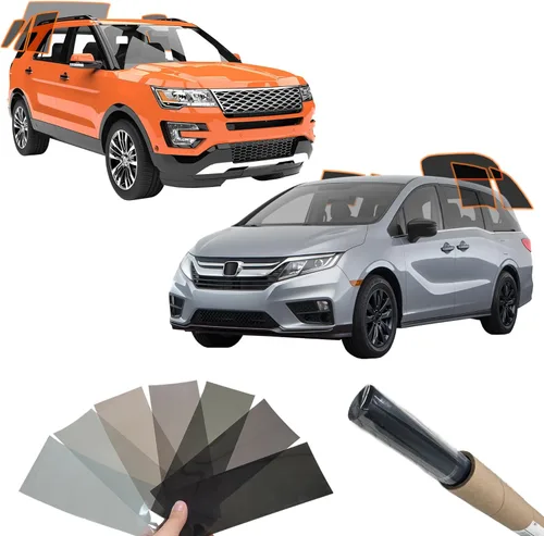Miniatura 28 de MotoShield Pro Kit de tintado de ventana automática Personalizar sombra: Película de tinte precortada de carbono 5% - 50% para todos