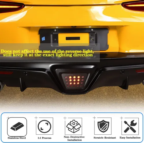 Miniatura 5 de Cubierta de luz de marcha atrás para automóvil compatible con Toyot@ Supr@ GR A90 A91 MK5 2019-2024, cubierta de protección de protección