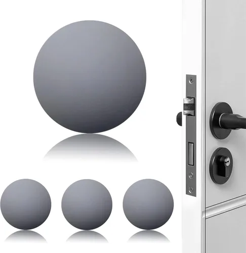 Topes de Puerta Protector de Pared Amortiguador Protector Pomo de Puerta Parachoques de Manija de Puerta Silenciador Autoadhesivo Almohadilla de