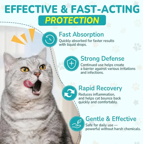Miniatura 4 de Woyamay Antibióticos para Gatos, Antibiótico Natural para Alivio de Alergia, Salud del Tracto Urinario, Alivio de la Picazón y Cuidado