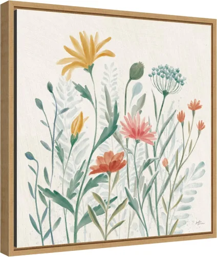 Miniatura 2 de Amanti Art Lienzo enmarcado para pared, 16 x 16 pulgadas, vibraciones de flores silvestres III por Janelle Penner, lienzo enmarcado para pared