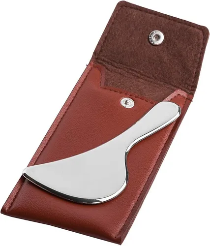 Miniatura 4 de Herramienta de masaje de raspado Gua Sha de acero inoxidable de grado médico, herramientas IASTM, gran herramienta de movilización de tejidos blandos