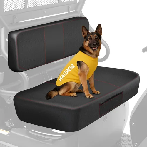 Miniatura 10 de BORDAN Funda de asiento UTV para Polaris Ranger 500 700 800 2002-2008 (solo asiento delantero), resistente al agua 1680D, protección completa, juego