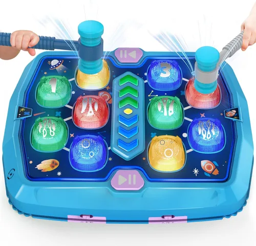Whack Game - Juguetes para niños de 3, 4, 5, 6 años, juguetes para niños de 2 a 4 años, 3 modos y juguete interactivo ligero para niños pequeños con