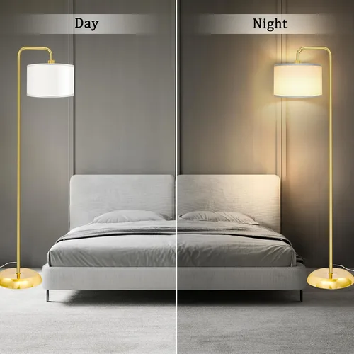Miniatura 6 de [Actualizada] Lámpara de pie LED para sala de estar, lámpara de pie de 3 temperaturas de color con interruptor de pie, lámpara de pie moderna alta