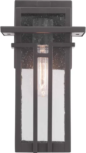 Miniatura 2 de Progress Lighting Boxwood Collection - Farol de pared pequeña de cristal transparente con semillas Craftsman, para exteriores, bronce antiguo, 11.75