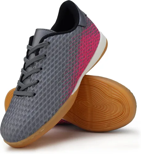 Miniatura 4 de Hawkwell Tacos deportivos unisex con cordones para niños y niñas zapatos de fútbol para entrenamiento de interiores niñoniño pequeñoniño grande