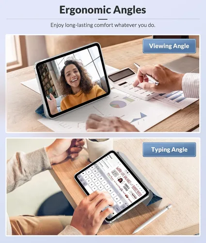 Miniatura 5 de MoKo Funda para Nuevo iPad (A16) de 11ª Generación 2025/ 10ª Generación 2022, Funda para iPad de 11 Pulgadas/ 10.9 Pulgadas con Funda Trasera