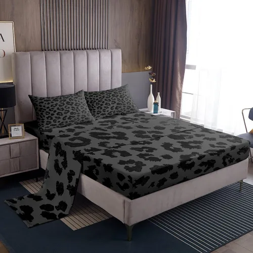 Miniatura 40 de Feelyou Husky - Juego de sábanas con diseño de flor de cerezo rosa, ropa de cama para perro, 1 sábana encimera y 1 sábana bajera ajustable con 1