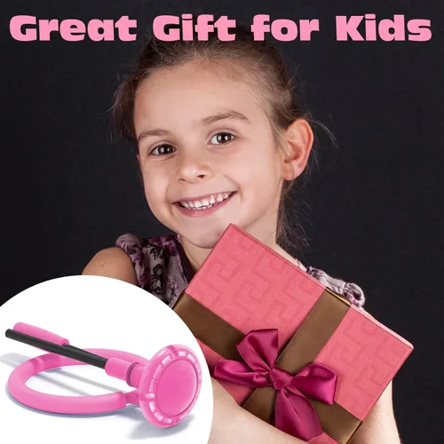 Miniatura 7 de Ankle Skip Ball for Kids, Girls Toys Age 5 6 7 8 9 10 Years, Birthday Gift for Girls and Boys, Foldable Colorful Flash Wheel Skip Ball, Sports Rosa