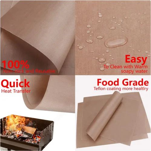 Miniatura 3 de Paquete de 3 hojas de teflón para prensa de calor, papel de transferencia de calor de 12 x 16 pulgadas para camisetas prensa de calor, tapete