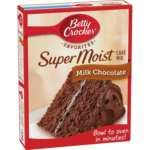 Miniatura 20 de Betty Crocker Delights Mezcla de pastel de chocolate alemán súper húmedo, 13.25 onzas (paquete de 12)