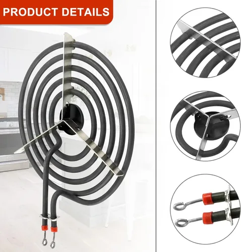 Miniatura 3 de 316442301 Elemento de repuesto para quemador eléctrico MP26YA de superficie de bobina de 8 pulgadas (8 pulgadas, 5 vueltas) por AMI PARTS