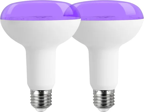 Miniatura 7 de Bombilla de Luz Negra LED A19 12W 395-400nm UVA – Paquete de 3 para decoración de Halloween, fiestas fluorescentes, arte fluorescente y efectos