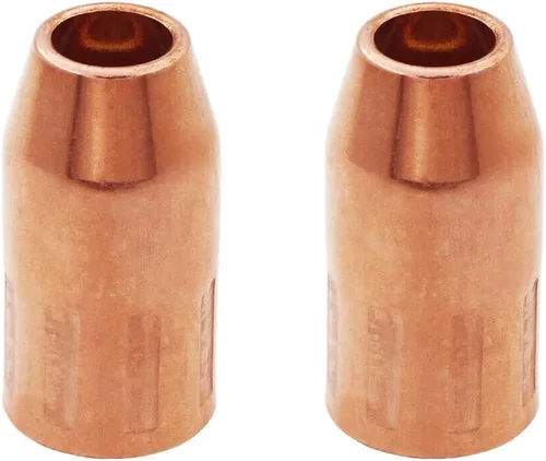 VNS50F Mig Boquilla para velocidad Flush 1/2 pulgada Fijo Roscado Ajuste Tweco Fusion 140 180 220 250 Mig pistola (2 piezas)