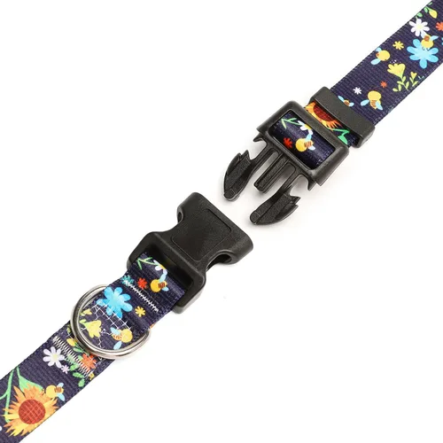 Miniatura 40 de Mercano Collar ajustable para perro, patrones de diseño especial, nailon suave, cómodo y resistente, collar para mascotas para perros pequeños