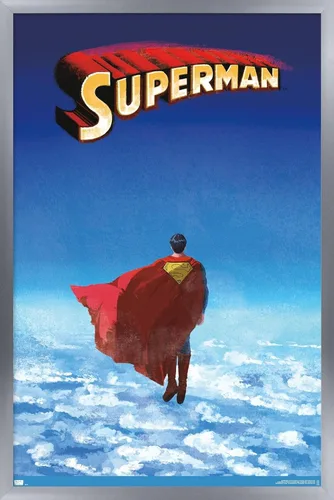 Miniatura 9 de DC Comics Superman - Póster de pared de Skyline Clouds, 34 pulgadas de largo x 22.4 pulgadas de ancho, paquete de póster y clip prémium Paquete