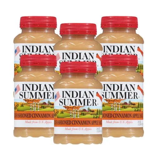 Miniatura 12 de Indian Summer Puré de manzana en trozos premium hecho con manzanas estadounidenses por cultivadores estadounidenses